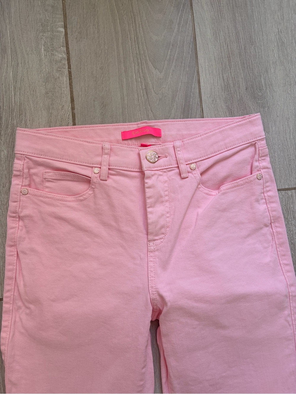 Lilly Pulitzer Pastel Pink Straight-Leg Jeans - Picture 4 of 8